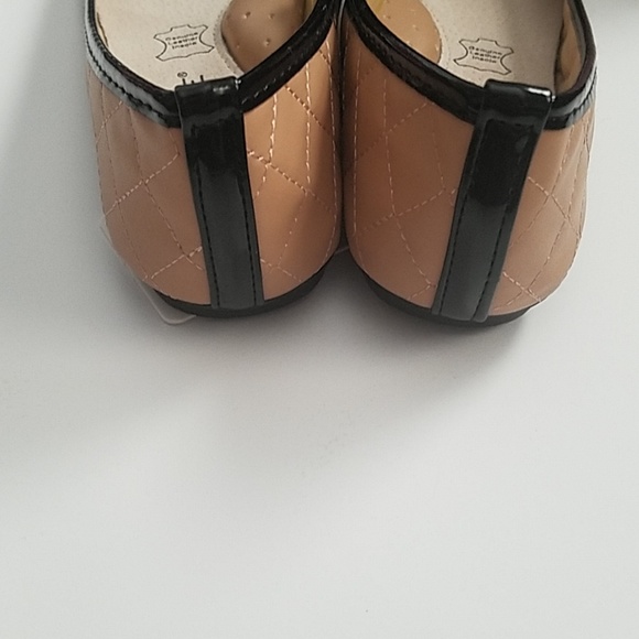 Flat Black Bow-Tie Camel Shoes - Picture 8 of 8